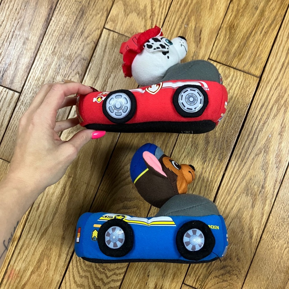 Kids Paw Patrol Marshall Chase Character Slippers 9/10 Red Blue - Picture 3 of 5